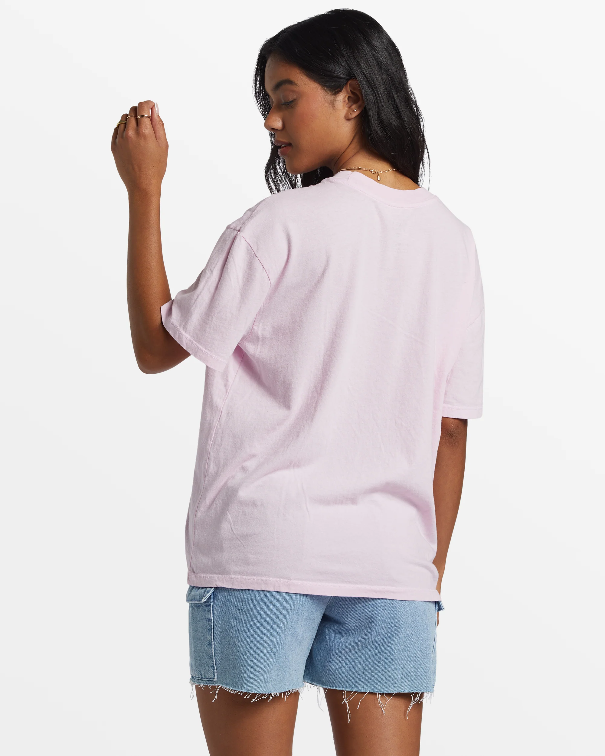 Billabong Aloha All Day Oversized T-Shirt - Sweet Pink -Biliabong Outlet