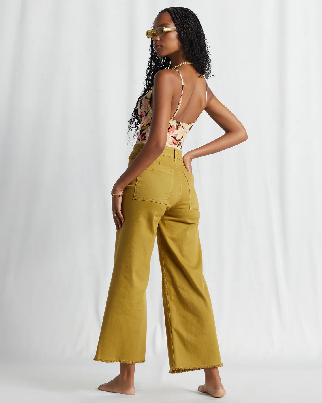 Billabong Free Fall High-Waist Pants - Kiwi -Biliabong Outlet
