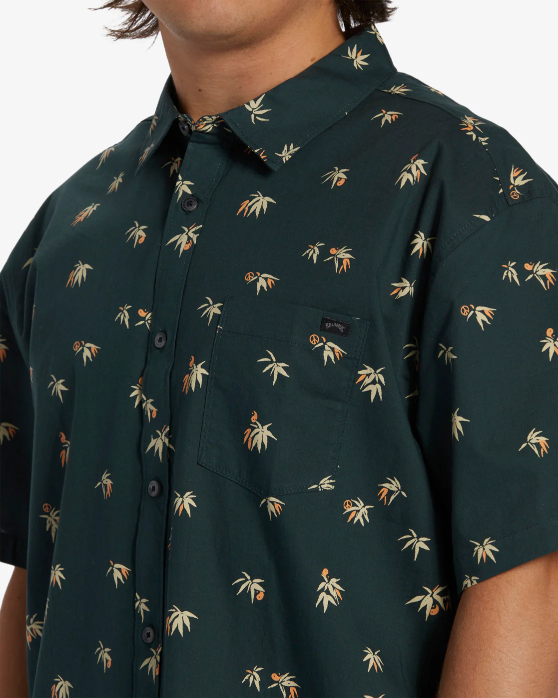 Billabong Sundays Mini Short Sleeve Shirt - Deep Sea -Biliabong Outlet