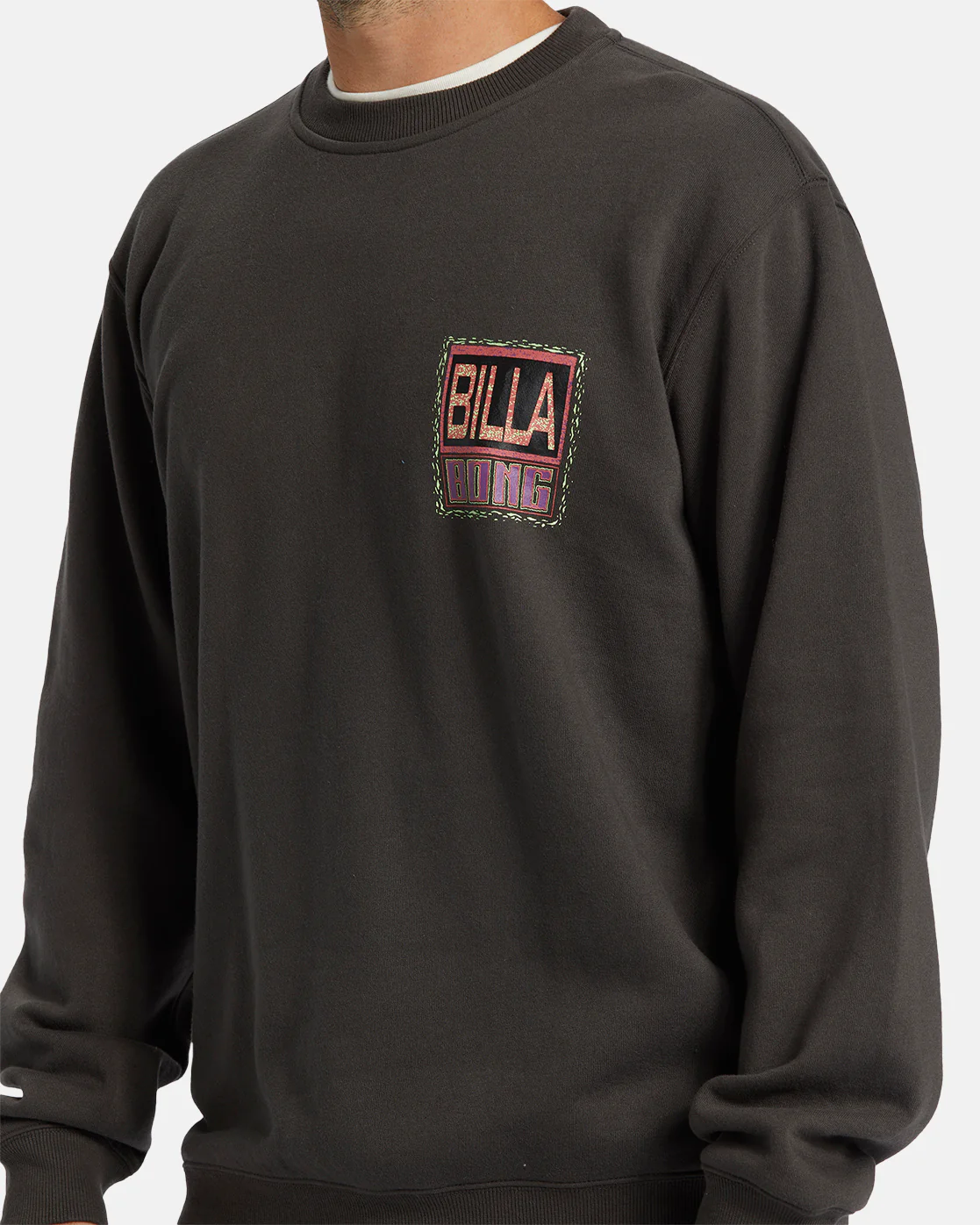 Billabong Shorebird Crew Sweatshirt - Raven -Biliabong Outlet