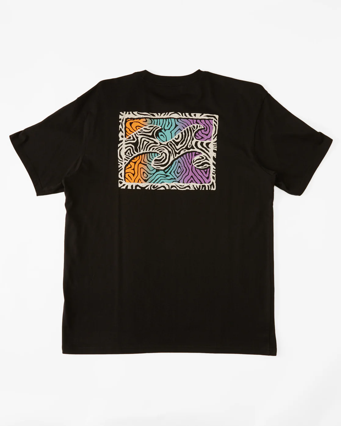Billabong Crayon Wave Short Sleeve T-Shirt - Black -Biliabong Outlet