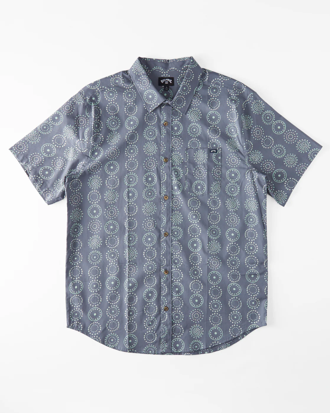 Billabong Sundays Mini Short Sleeve Shirt - Blue Haze -Biliabong Outlet