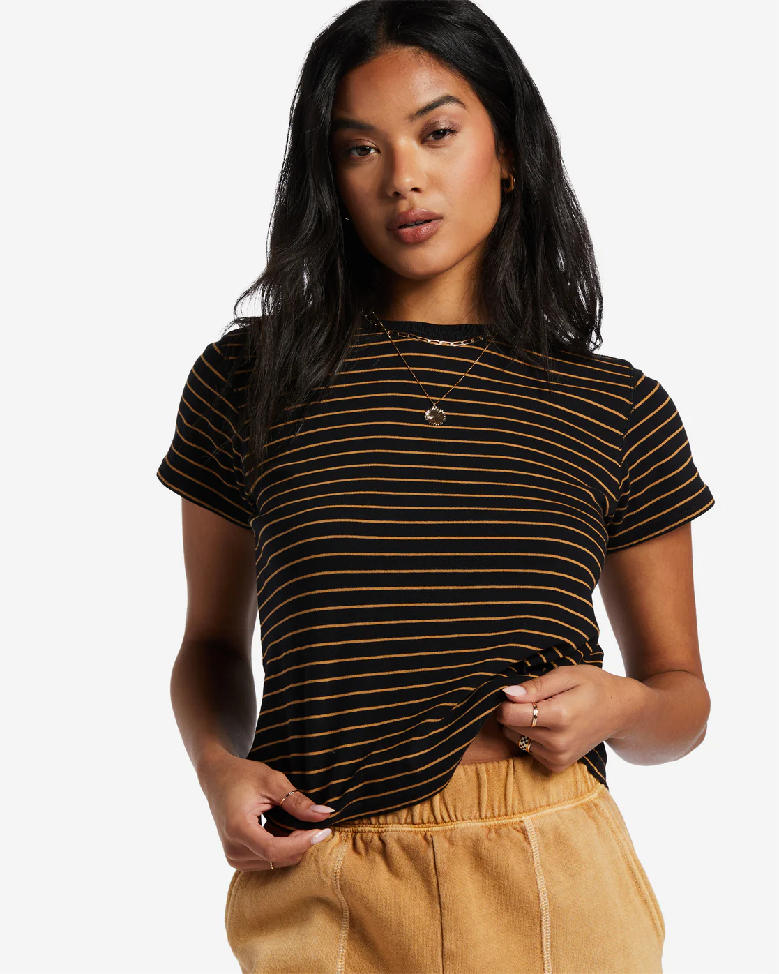 Billabong Better Than Basic T-Shirt - Black Pebble -Biliabong Outlet