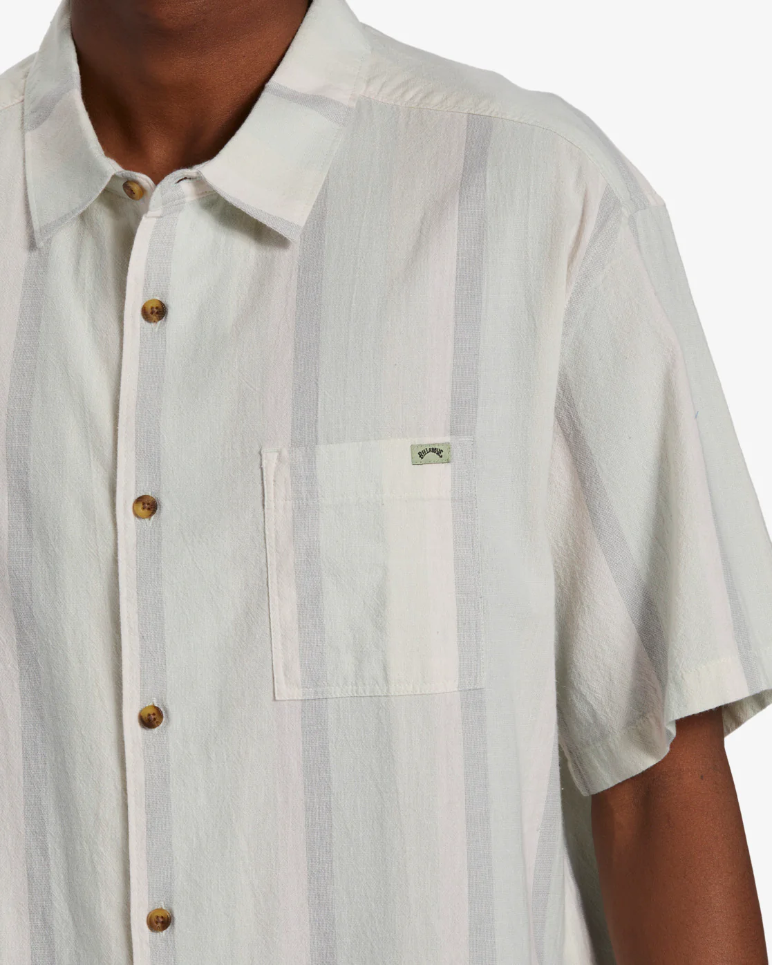 Billabong Wesley Short Sleeve Woven Shirt - Matcha -Biliabong Outlet