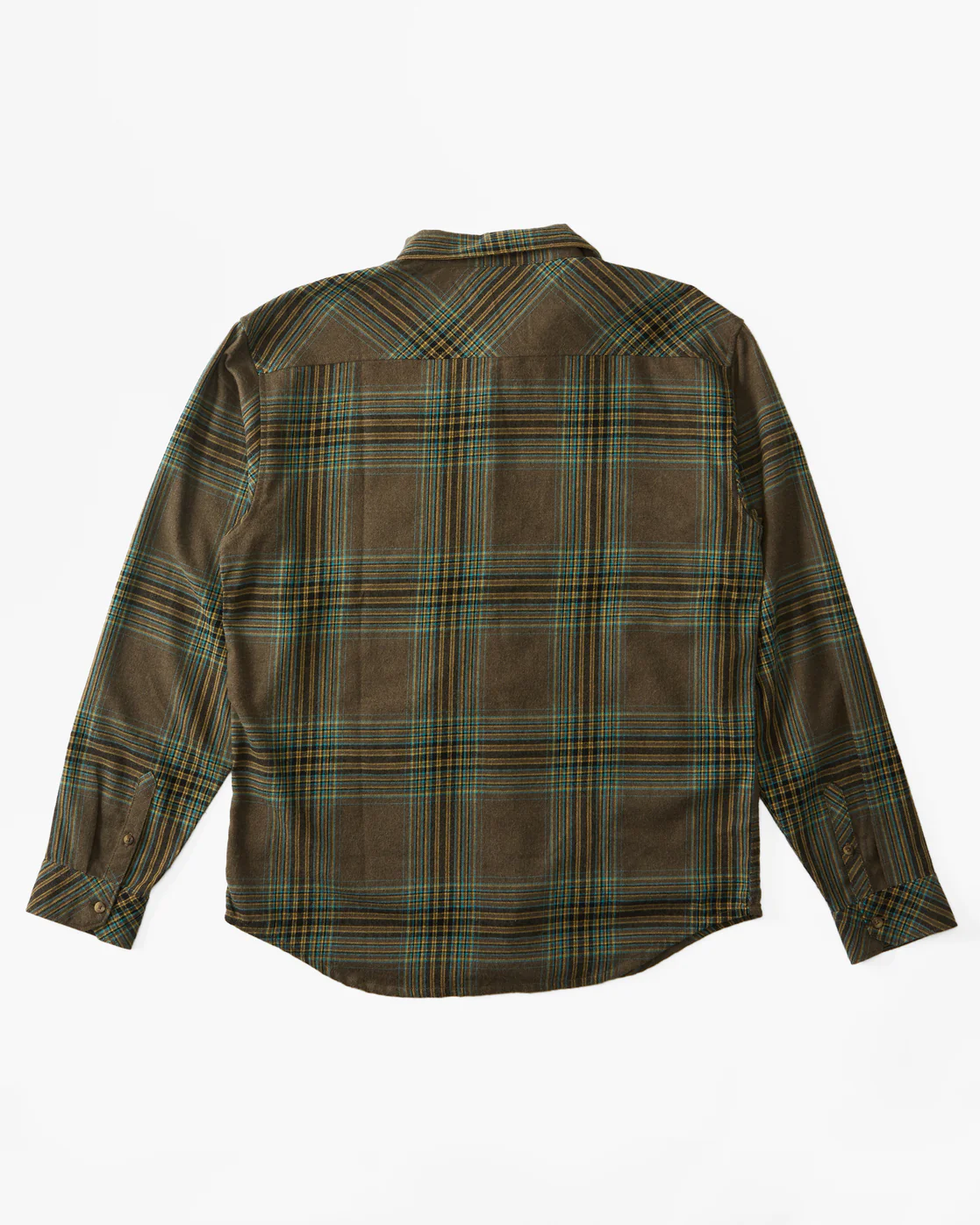 Billabong Coastline Flannel Long Sleeve Shirt - Mocha -Biliabong Outlet
