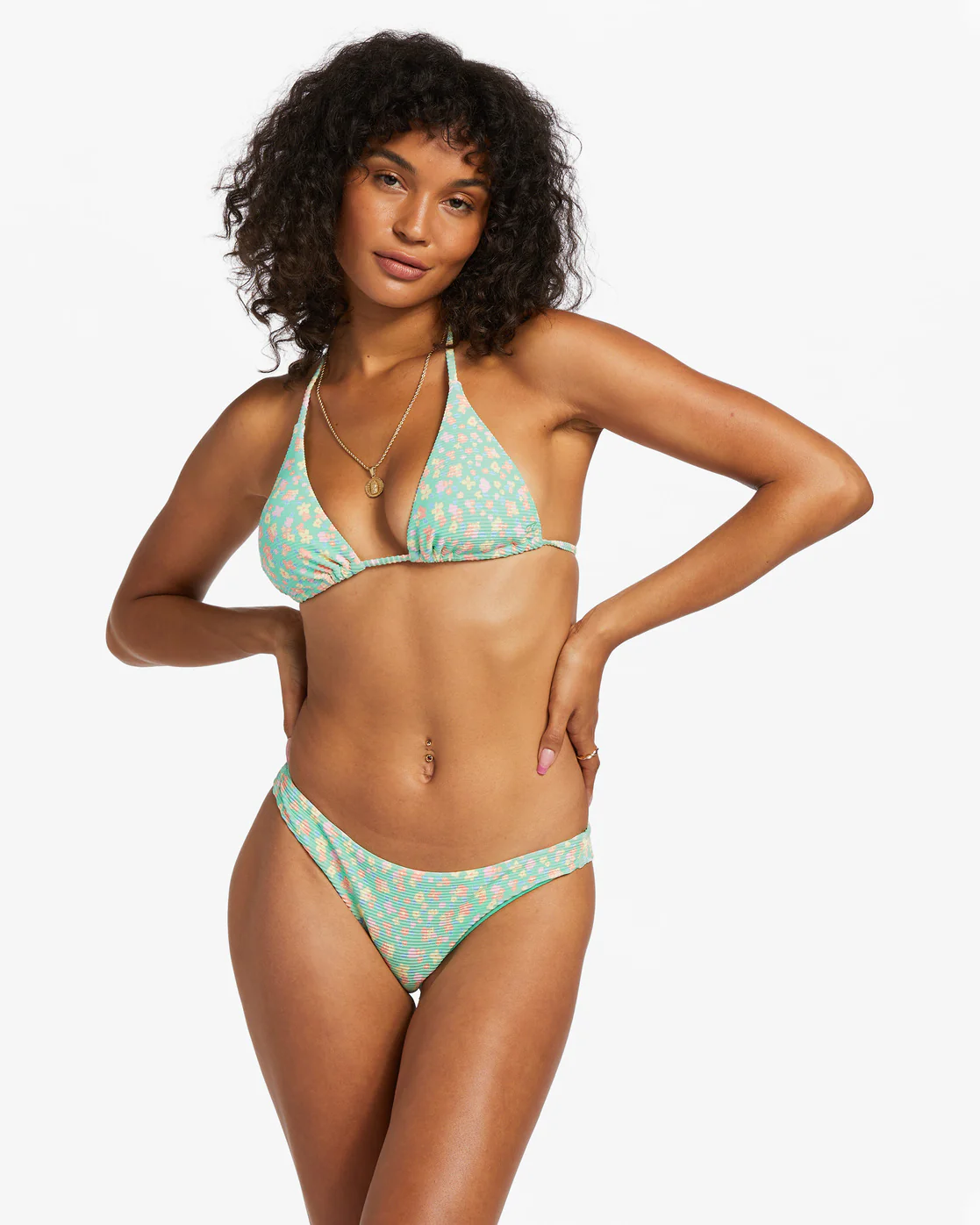 Billabong I Sea You Tanlines Skimpy Bikini Bottoms - Spearmint -Biliabong Outlet