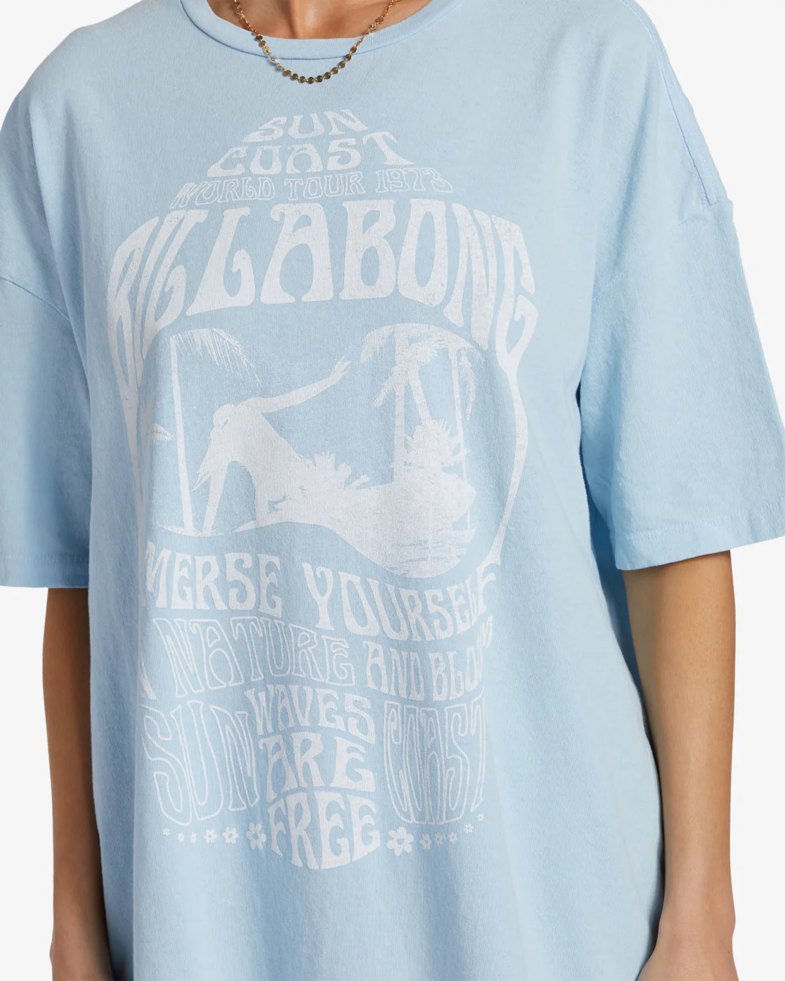 Billabong Sun Coast T-Shirt - Bliss Blue -Biliabong Outlet