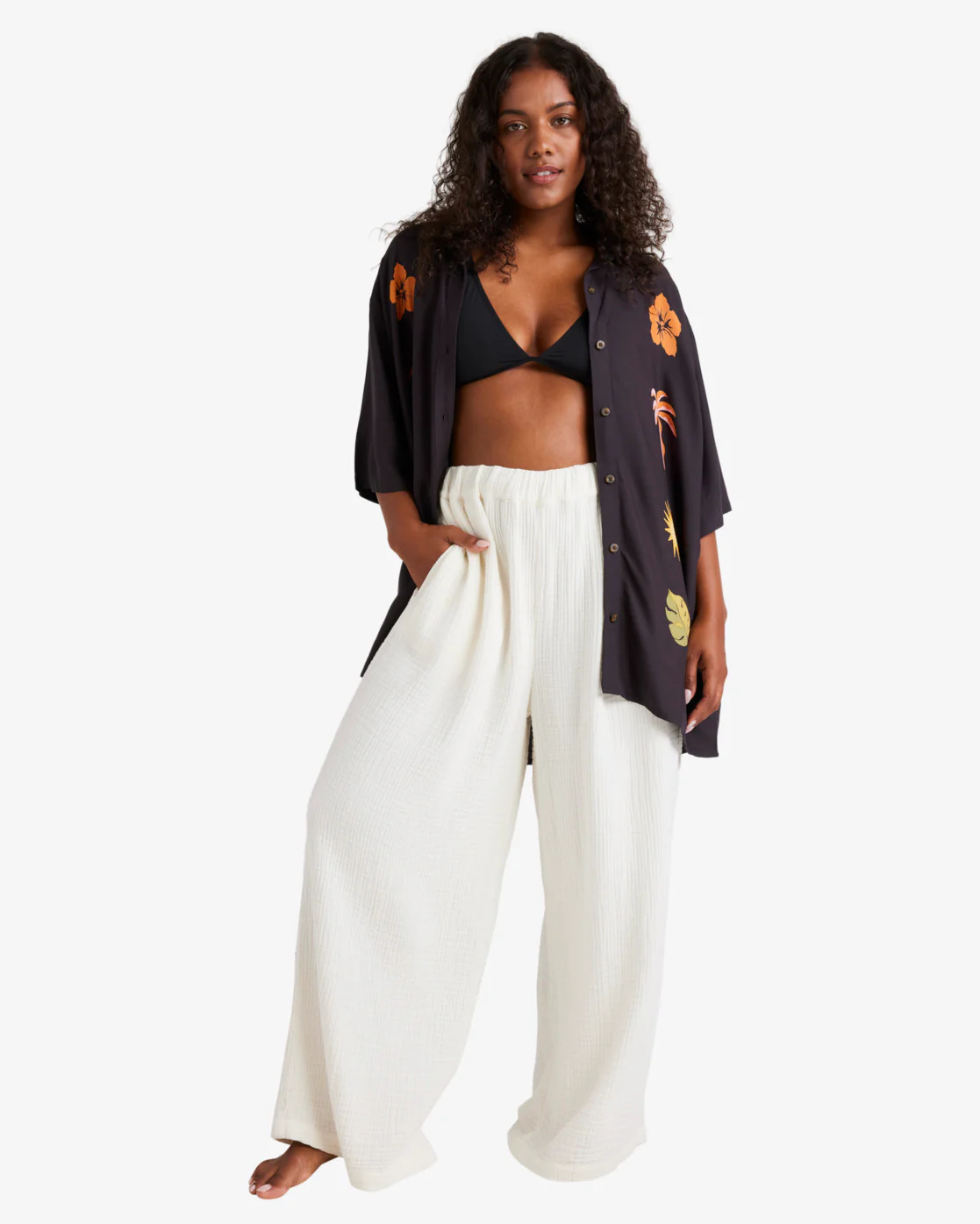 Billabong On Vacation Woven Shirt - Black Sands -Biliabong Outlet