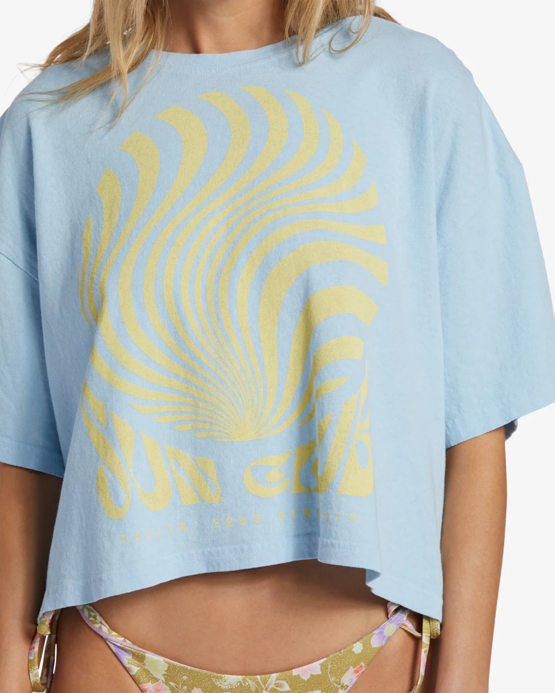 Billabong Sun Club T-Shirt - Bliss Blue -Biliabong Outlet