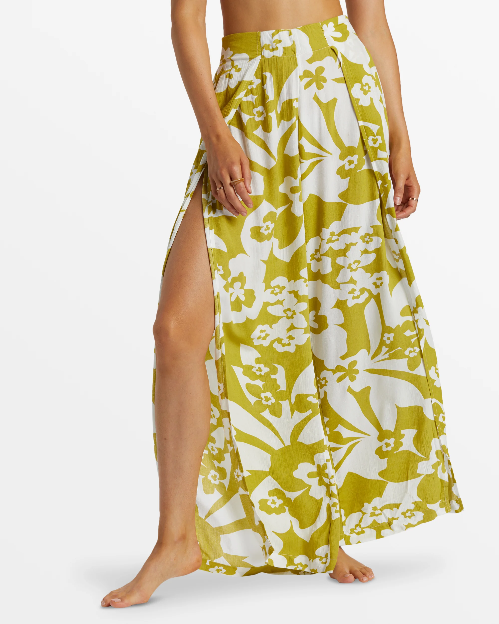 Billabong Split Spirit Floral Pants - Moss Joy -Biliabong Outlet