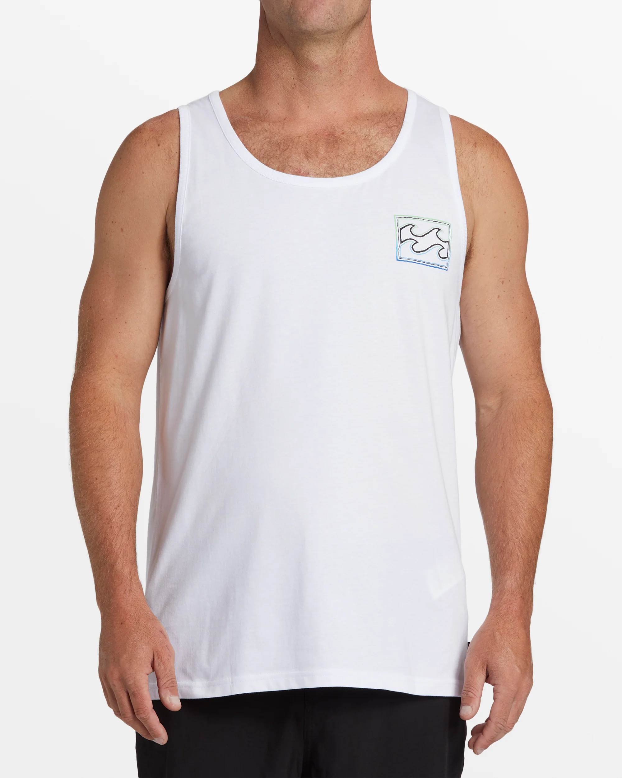 Billabong Crayon Wave Tank Top - White -Biliabong Outlet