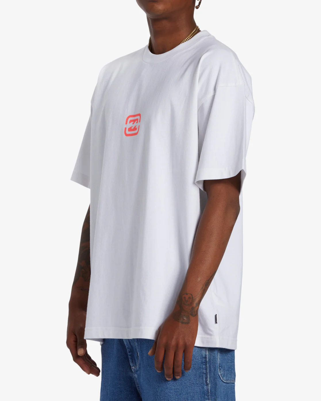 Billabong Bracket Wave OG Short Sleeve T-Shirt - White -Biliabong Outlet
