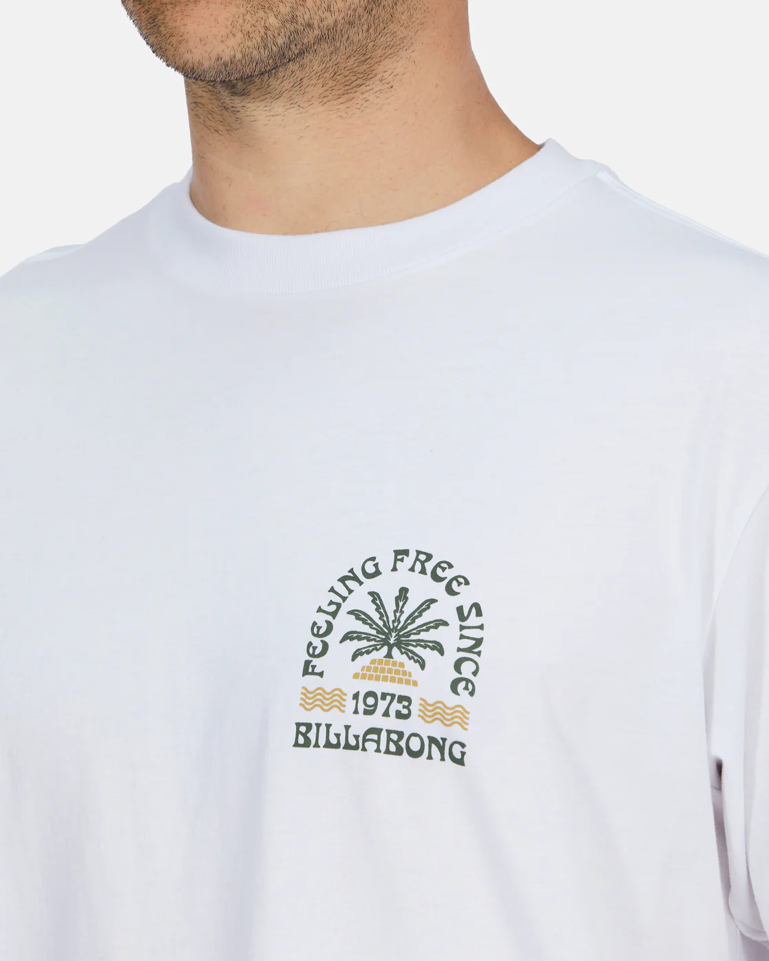 Billabong Steady Short Sleeve T-Shirt - White -Biliabong Outlet