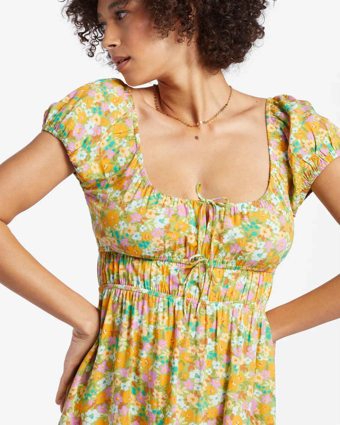 Billabong Sun Kissed Dress - Palm Green -Biliabong Outlet