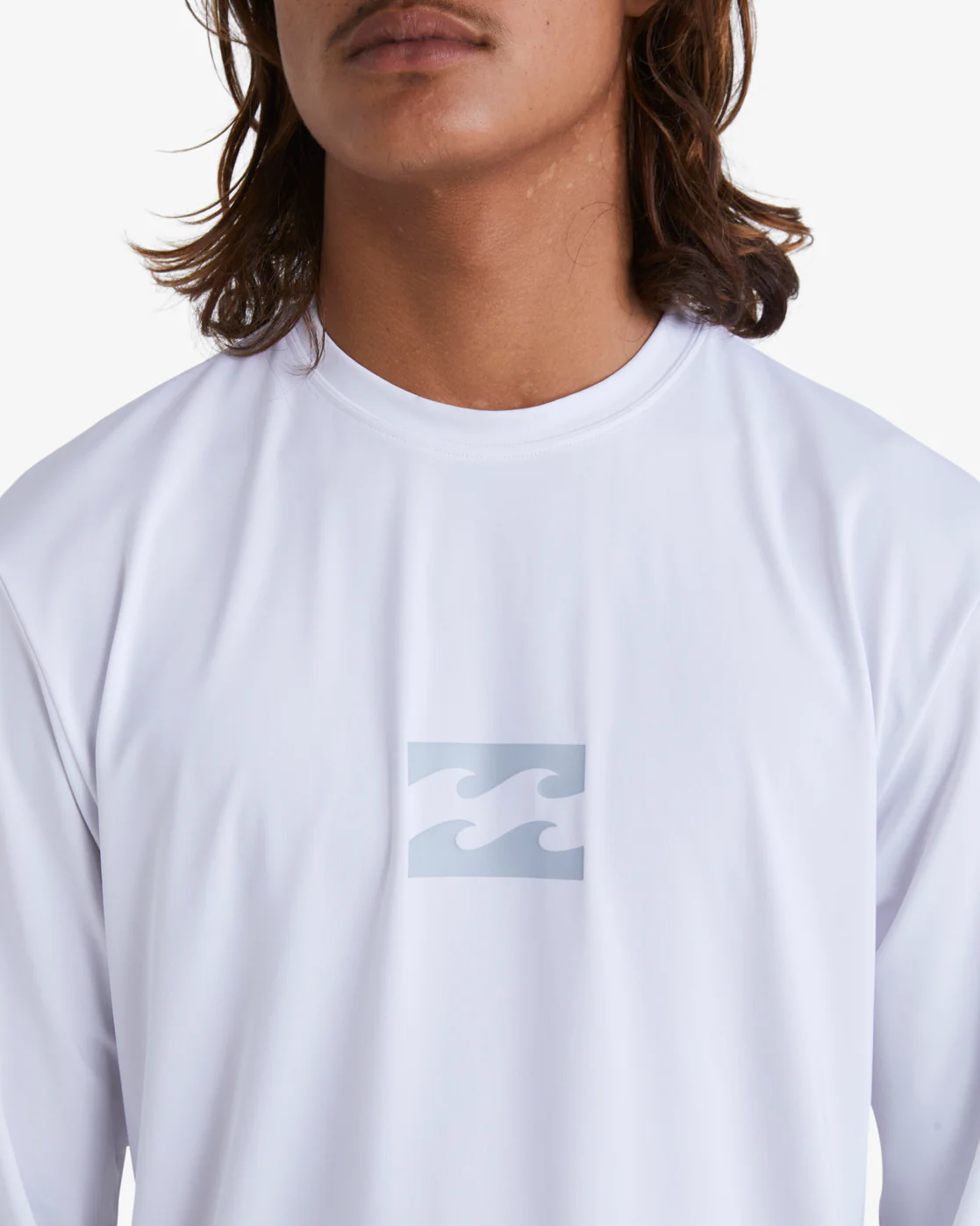 Billabong All Day Wave Loose Fit Long Sleeve Surf Tee - White -Biliabong Outlet