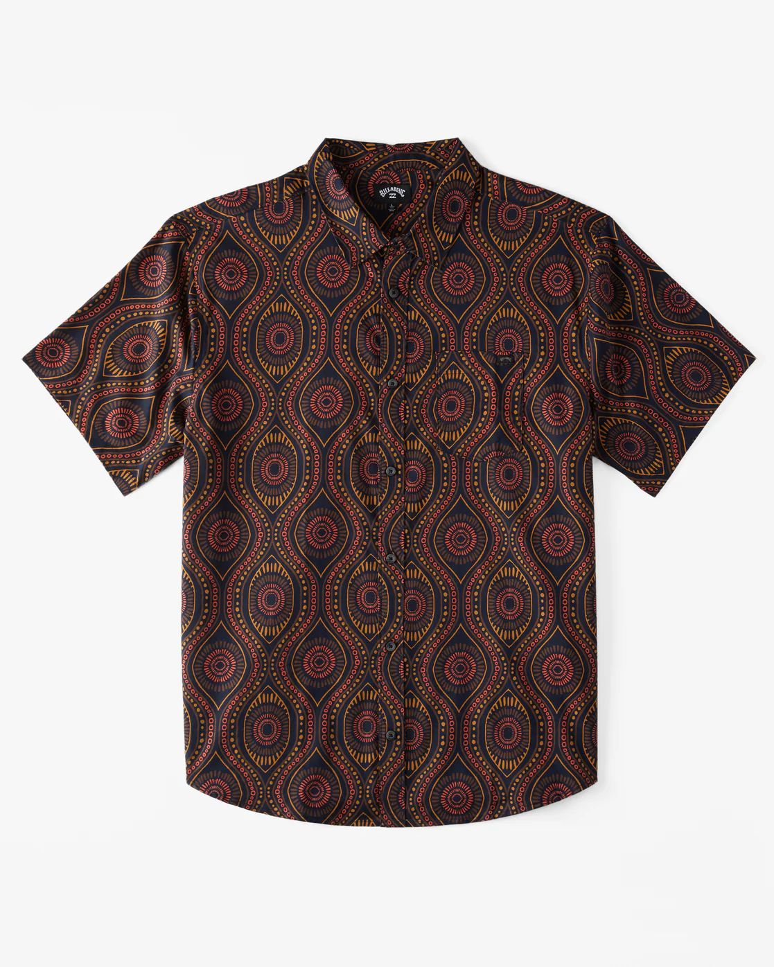 Billabong Sundays Short Sleeve Shirt - Rust -Biliabong Outlet