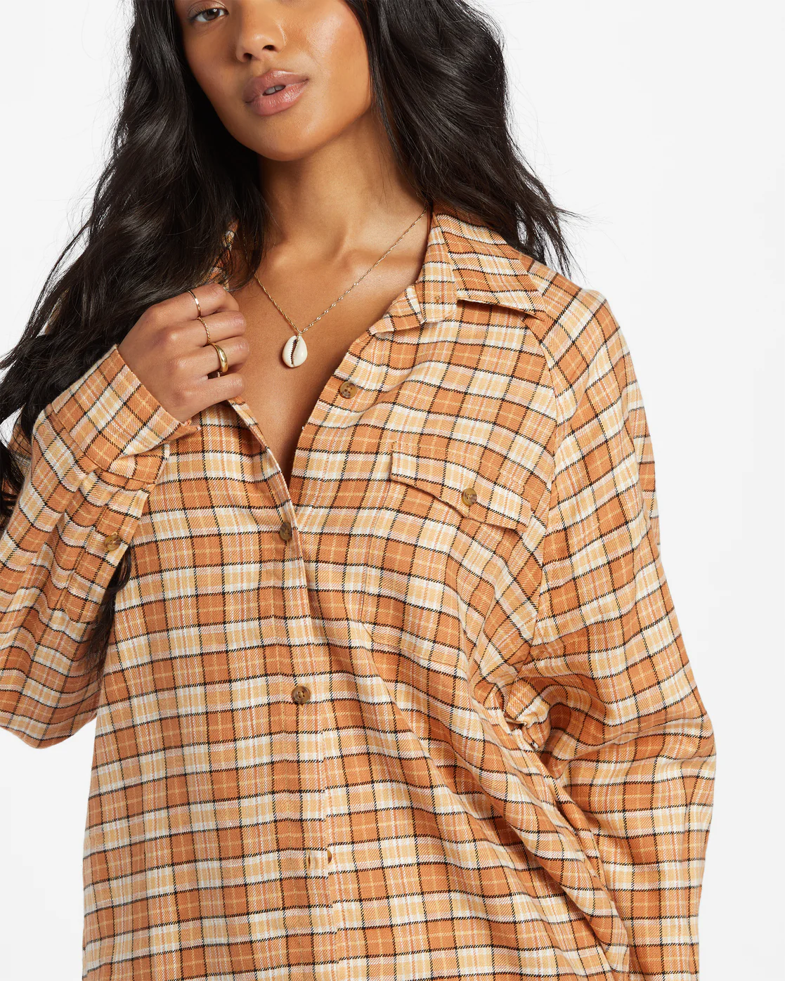 Billabong Best Time Long Sleeve Shirt - Toffee -Biliabong Outlet