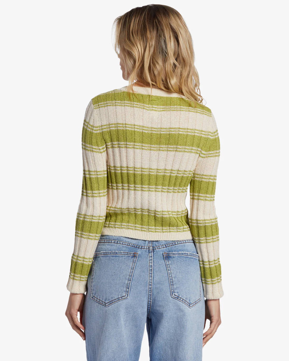 Billabong Clare Crew Neck Sweater - Palm Green -Biliabong Outlet