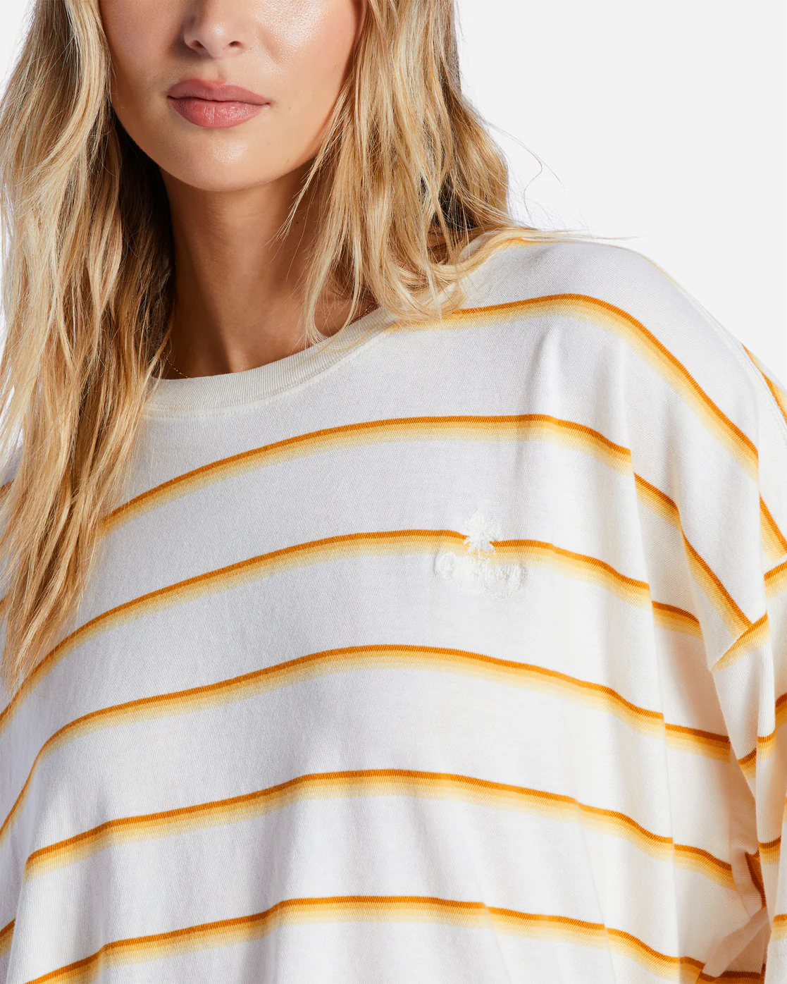 Billabong Feeling Free Boxy T-Shirt - Salt Crystal 1 -Biliabong Outlet