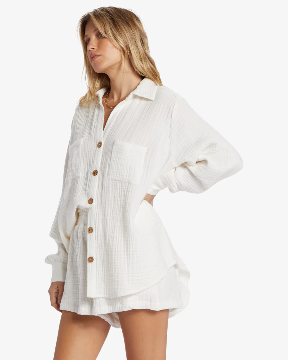 Billabong Swell Shirt Woven Shirt - Salt Crystal -Biliabong Outlet