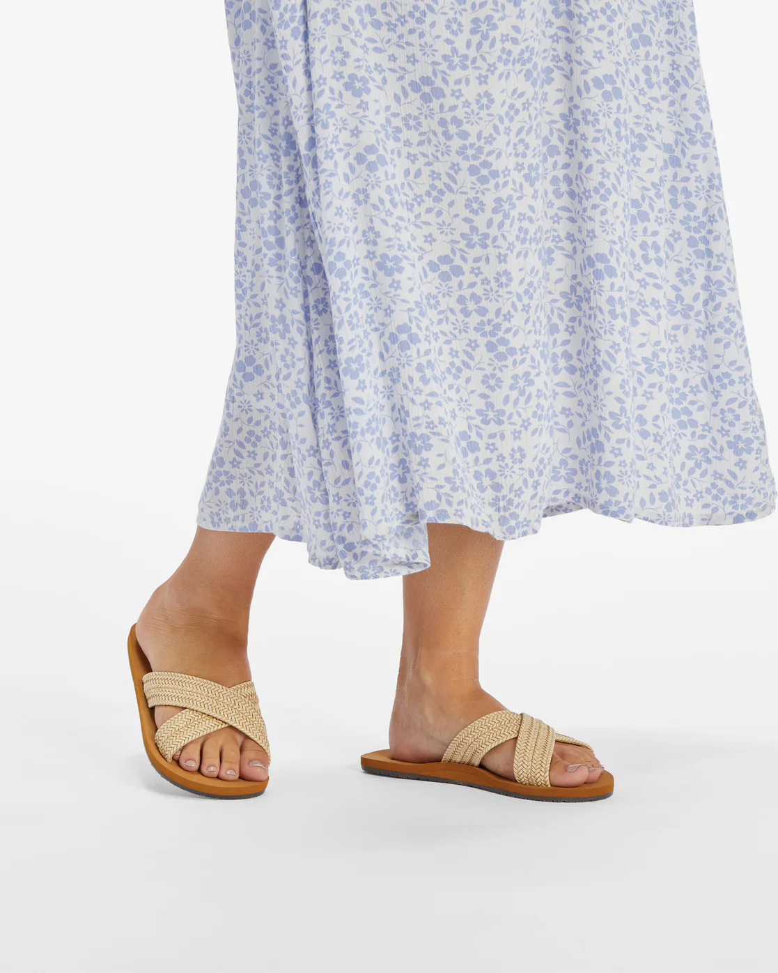 Billabong Avery Slider Sandals - White Cap -Biliabong Outlet