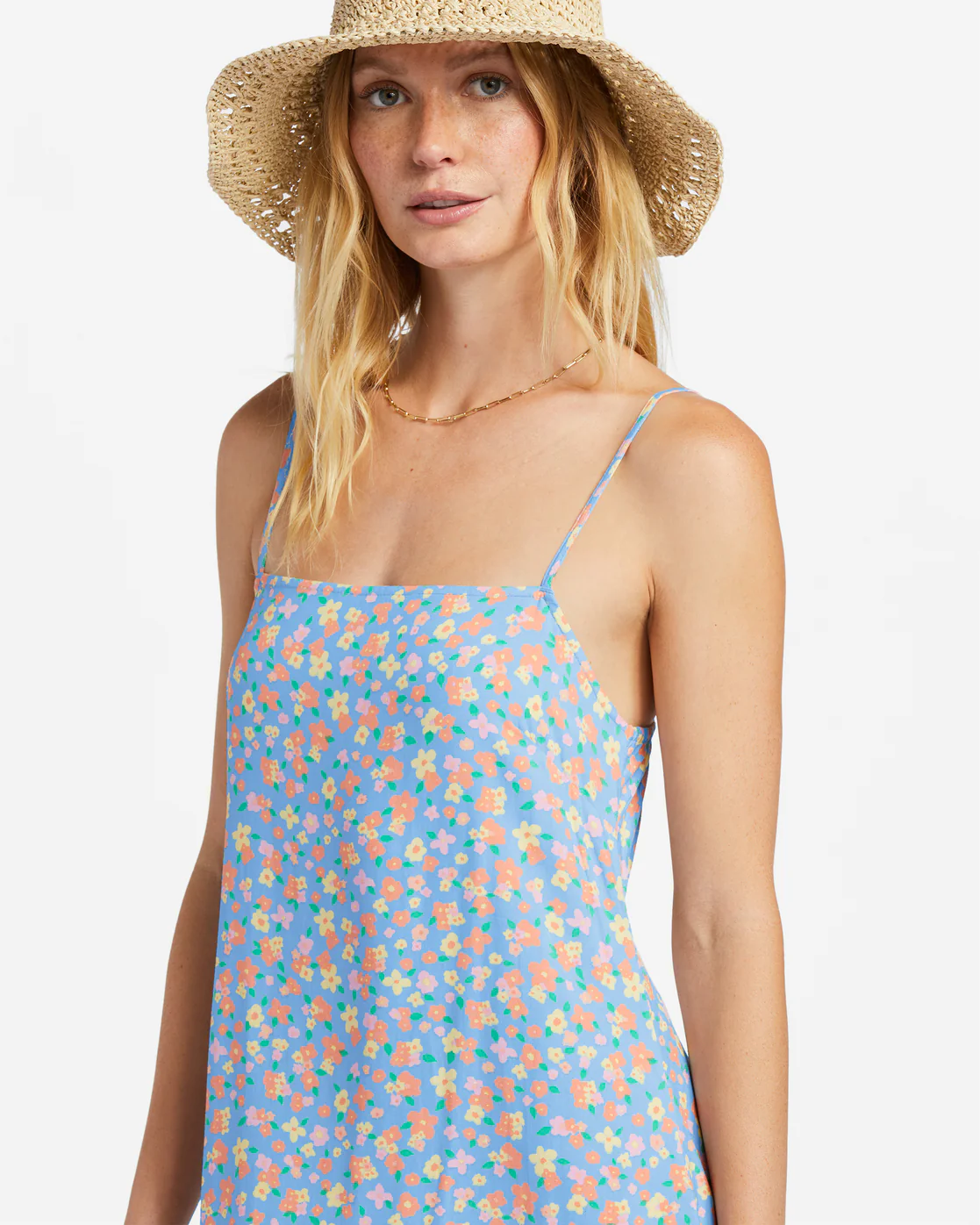 Billabong Weekend Waves Midi Dress - Summer Sky -Biliabong Outlet