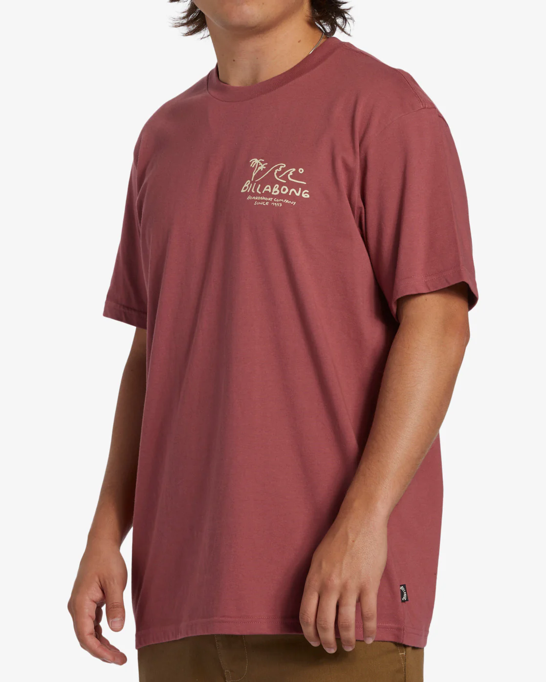 Billabong Lounge Short Sleeve T-Shirt - Rose Dust -Biliabong Outlet