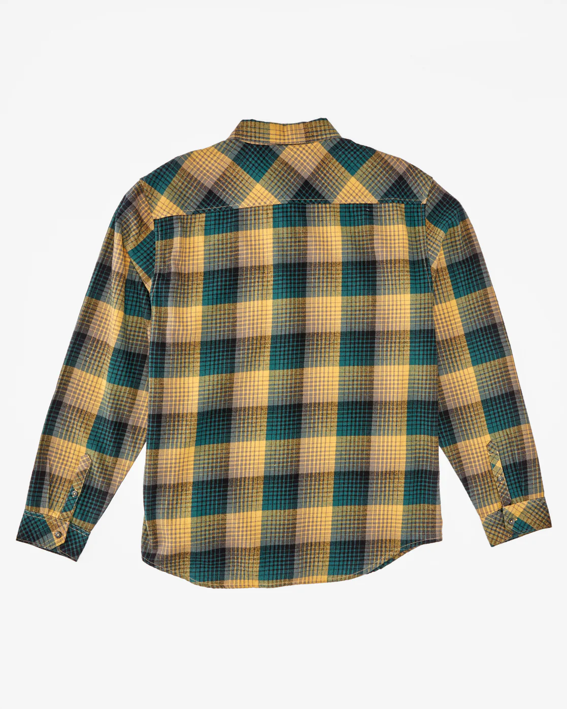 Billabong Coastline Flannel Long Sleeve Shirt - Gold -Biliabong Outlet