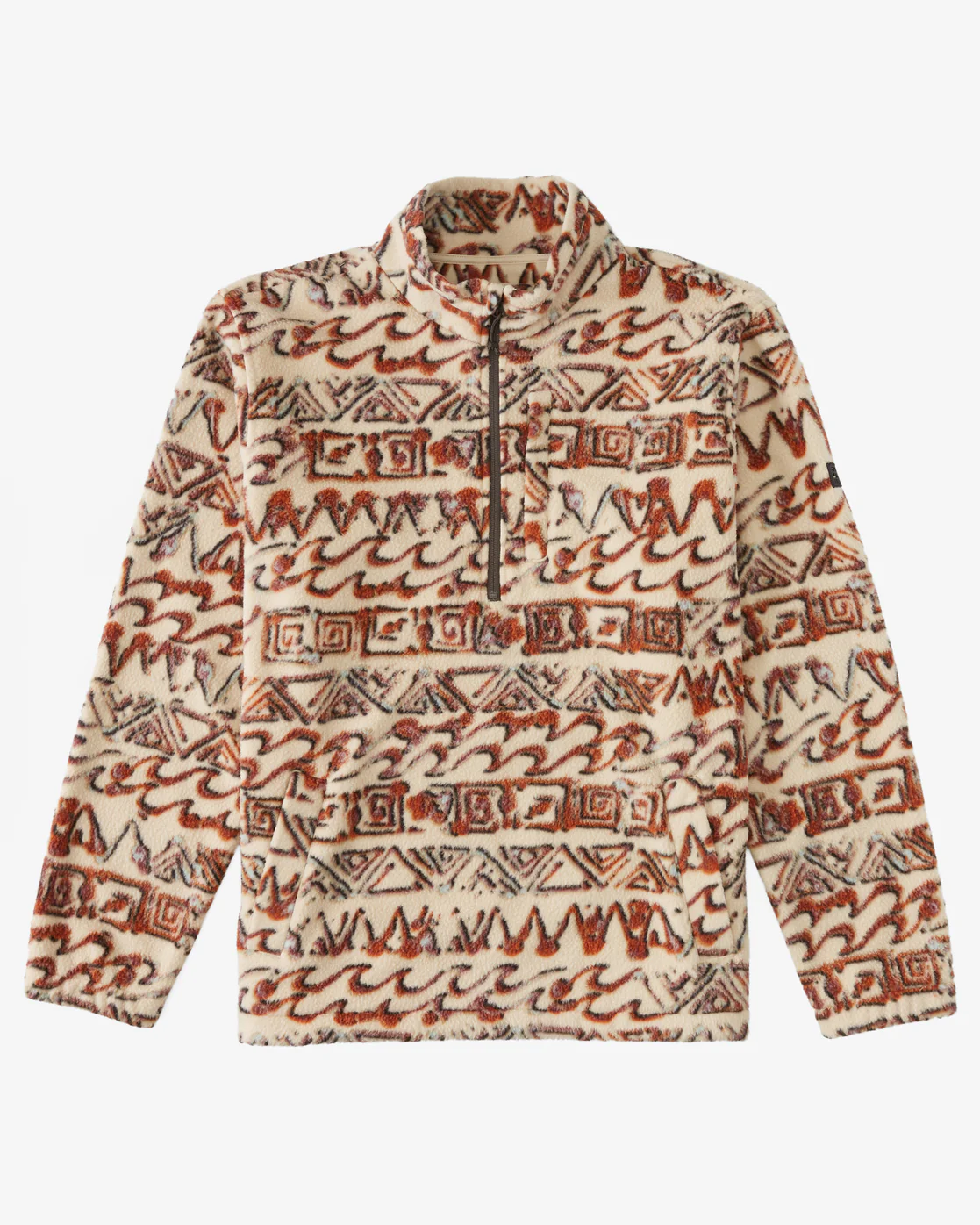 Billabong Boundary Half-Zip Mock Neck Fleece - Chino -Biliabong Outlet