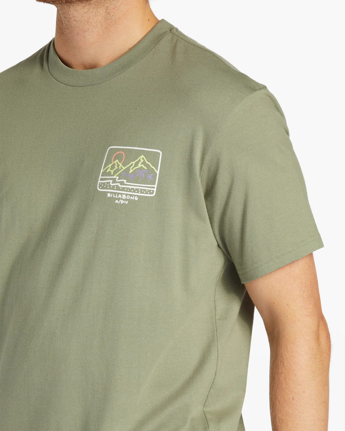 Billabong Shine Short Sleeve T-Shirt - Sage -Biliabong Outlet