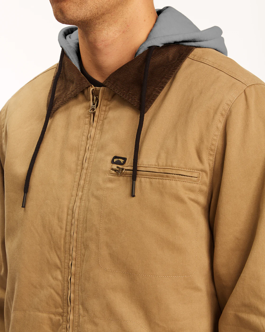 Billabong Barlow Hooded Jacket - Clay -Biliabong Outlet