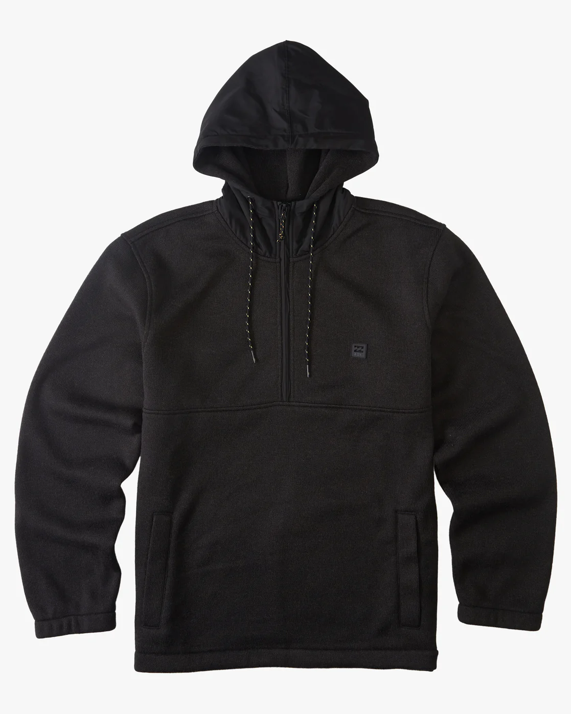 Billabong A/Div Boundary Hooded Half-Zip Pullover - Black Heather -Biliabong Outlet
