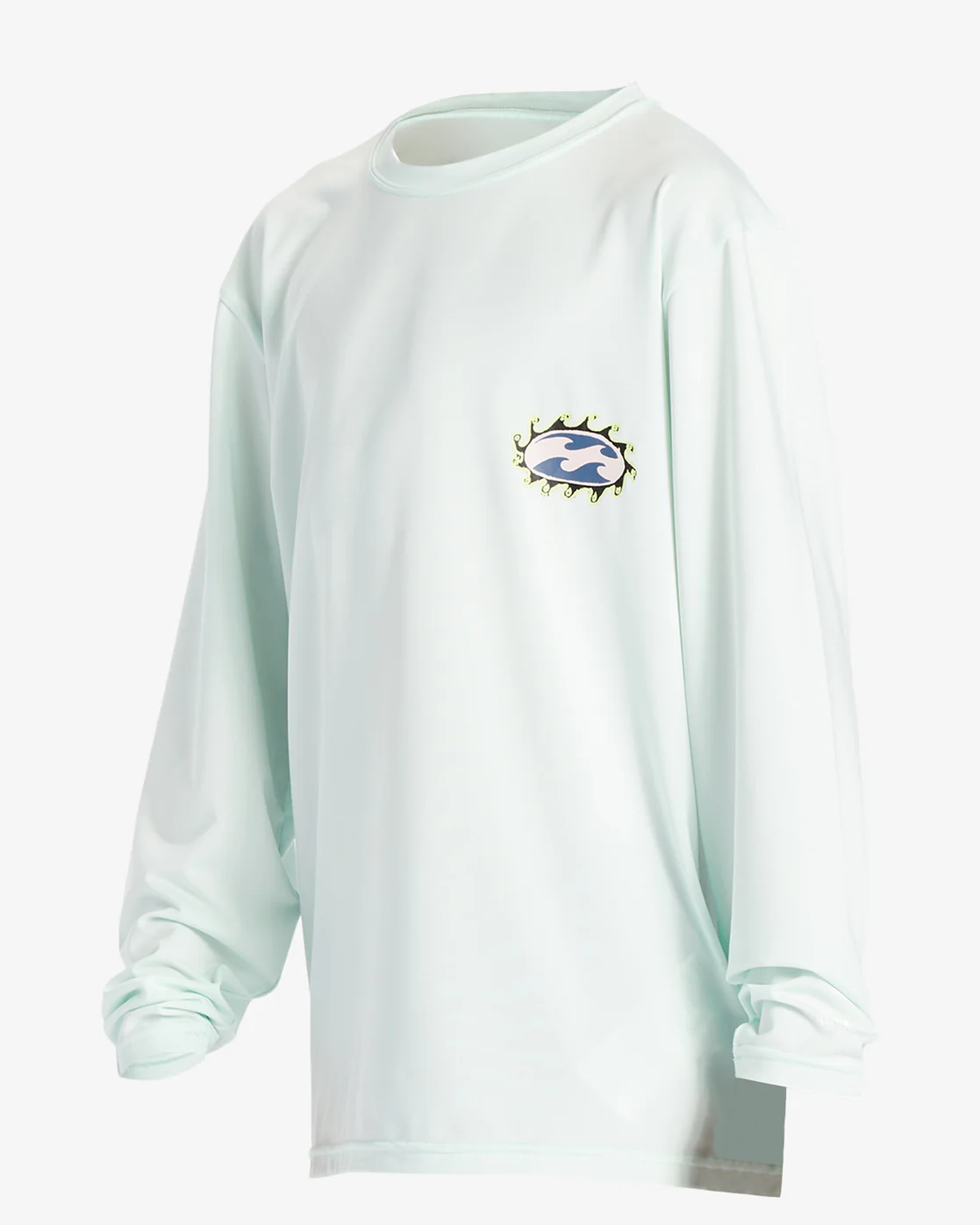 Billabong Boys (2-7) Crayon Wave Long Sleeve UPF 50 Surf T-Shirt - Seaglass -Biliabong Outlet
