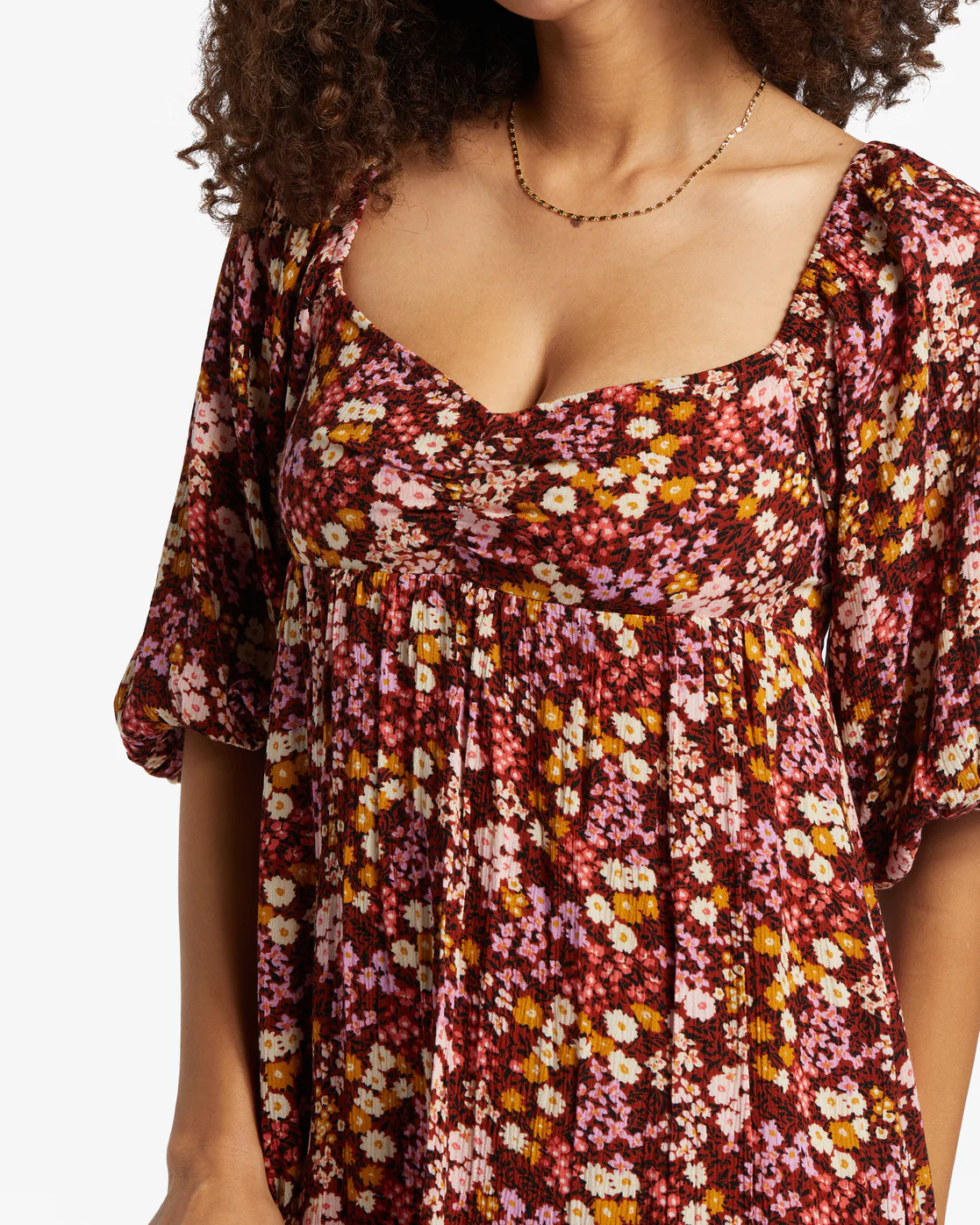 Billabong Swept Away Again Dress - Deep Sienna -Biliabong Outlet