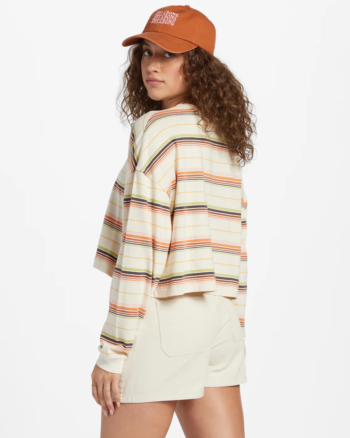Billabong Beach Boyfriend Stripe Top - Whitecap -Biliabong Outlet