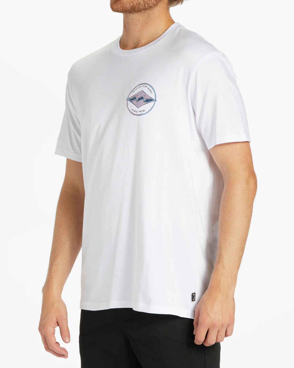 Billabong Rotor Diamond Short Sleeve T-Shirt - White -Biliabong Outlet