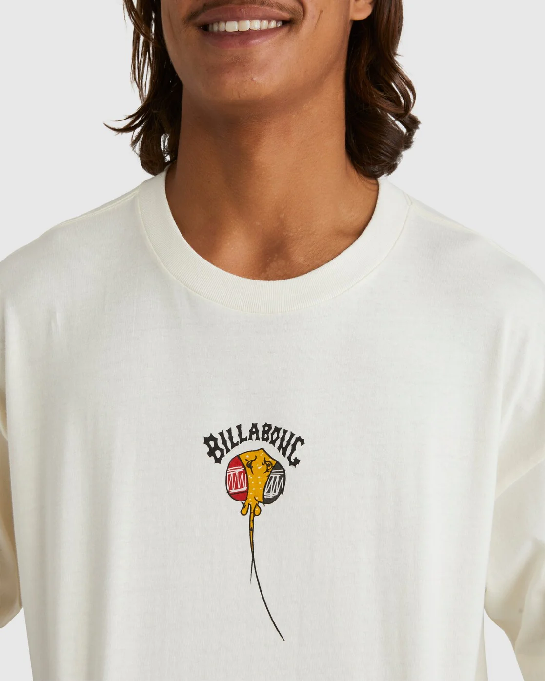 Billabong King Stringray Warrkarryun Short Sleeve T-Shirt - Off White -Biliabong Outlet