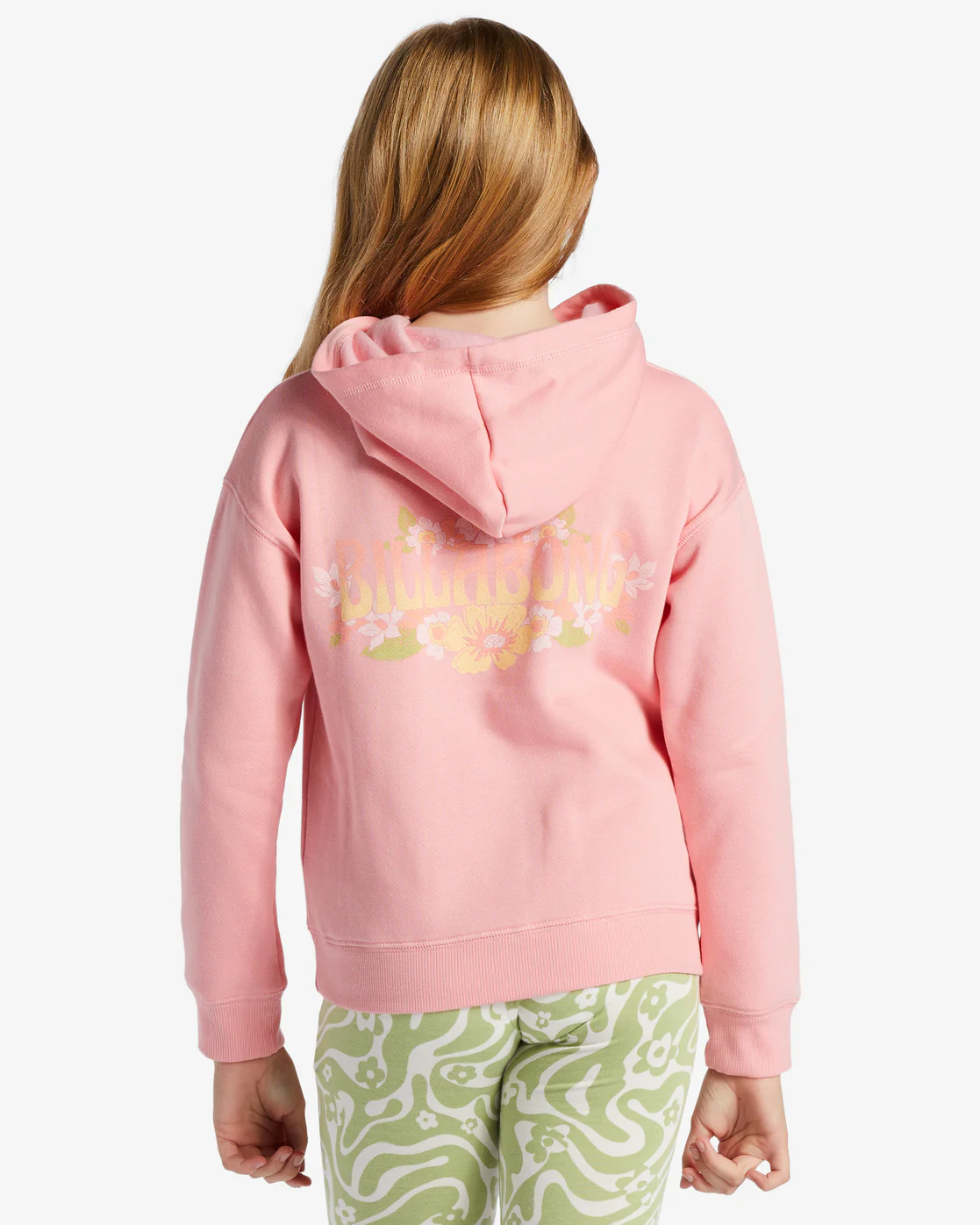 Billabong Girls Take Good Care Hoodie - Flamingo -Biliabong Outlet