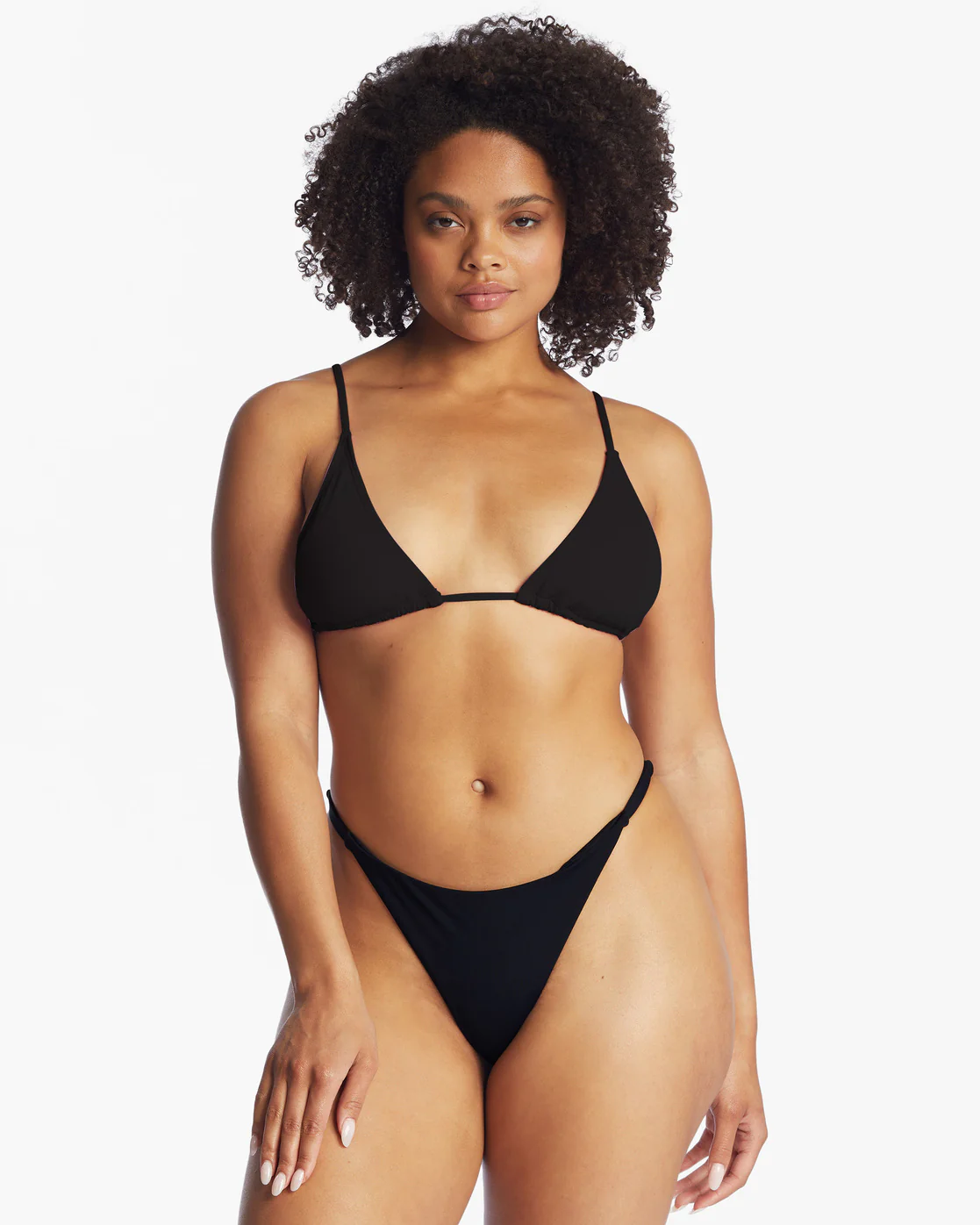 Billabong Sol Searcher Maya Bikini Bottoms - Black Pebble -Biliabong Outlet