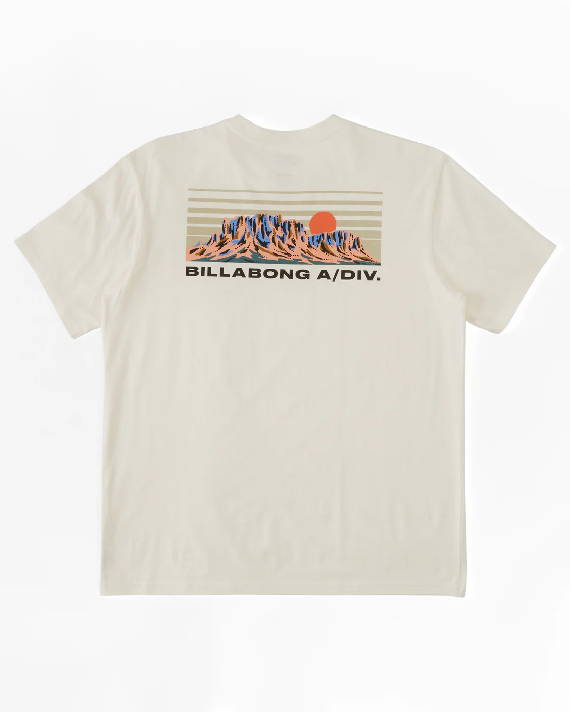 Billabong Length Short Sleeve T-Shirt - Off White -Biliabong Outlet