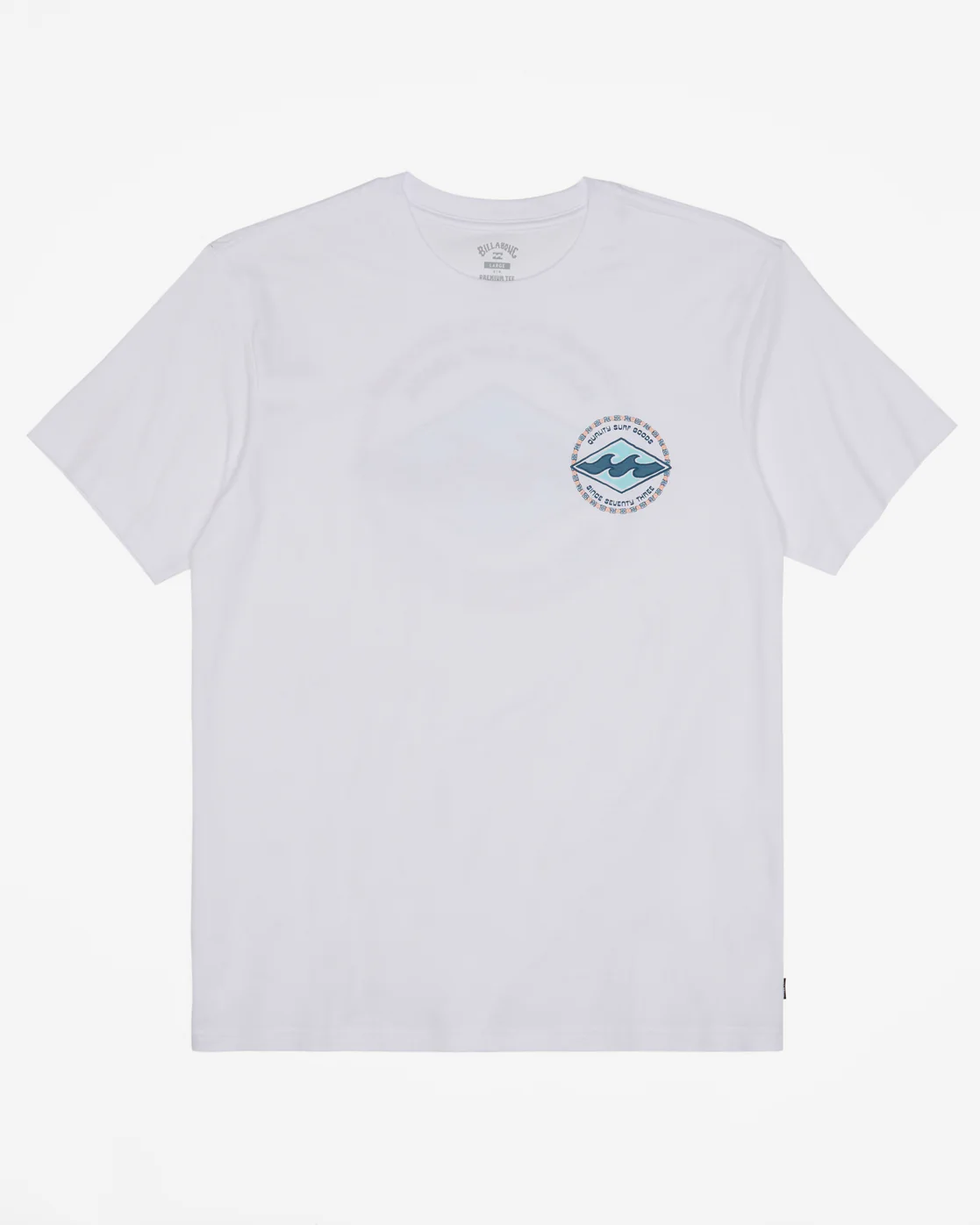 Billabong Rotor Diamond Short Sleeve T-Shirt - White -Biliabong Outlet
