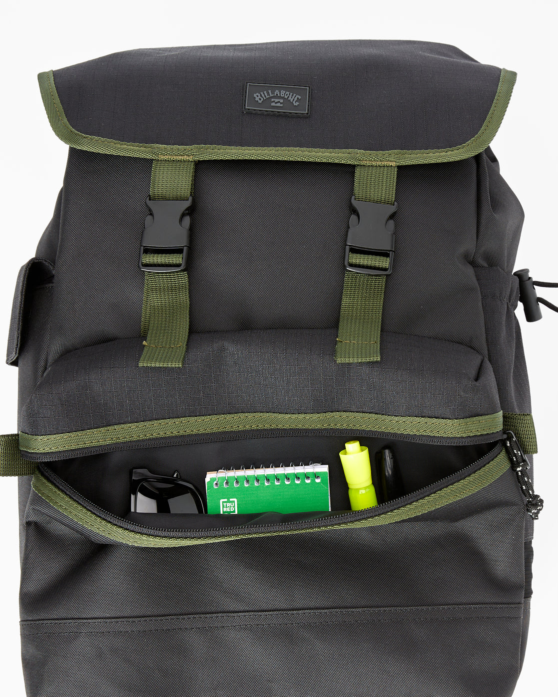 Billabong Journey Rucksack 24L Medium Backpack - Black Military | Billabong Backpack -Biliabong Outlet