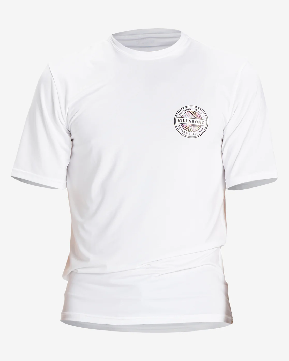 Billabong Rotor Loose Fit Short Sleeve UPF 50 Surf T-Shirt - White -Biliabong Outlet