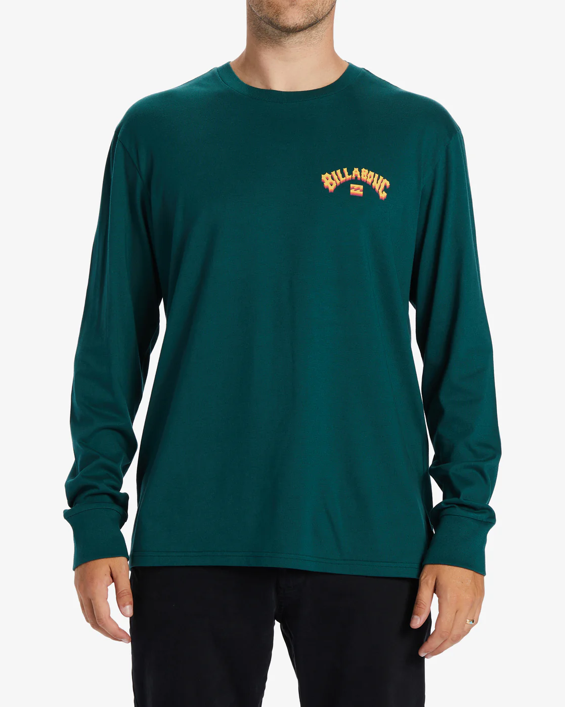 Billabong Arch Fill Long Sleeve T-Shirt - Deep Teal -Biliabong Outlet