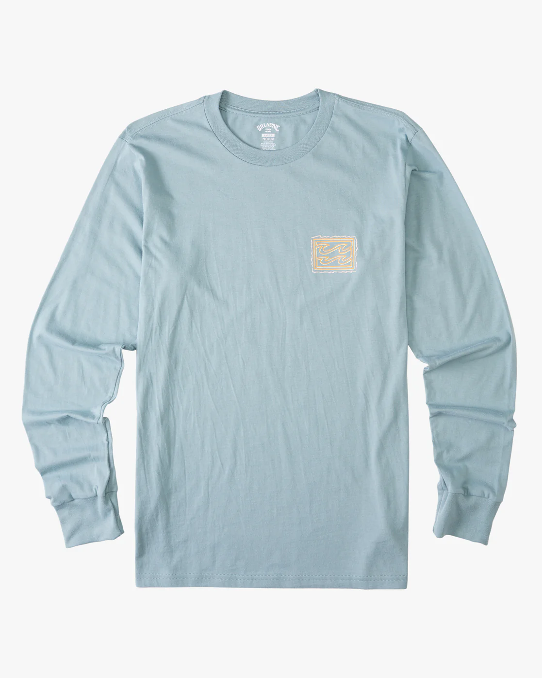 Billabong Crayon Wave Long Sleeve T-Shirt - Washed Blue -Biliabong Outlet