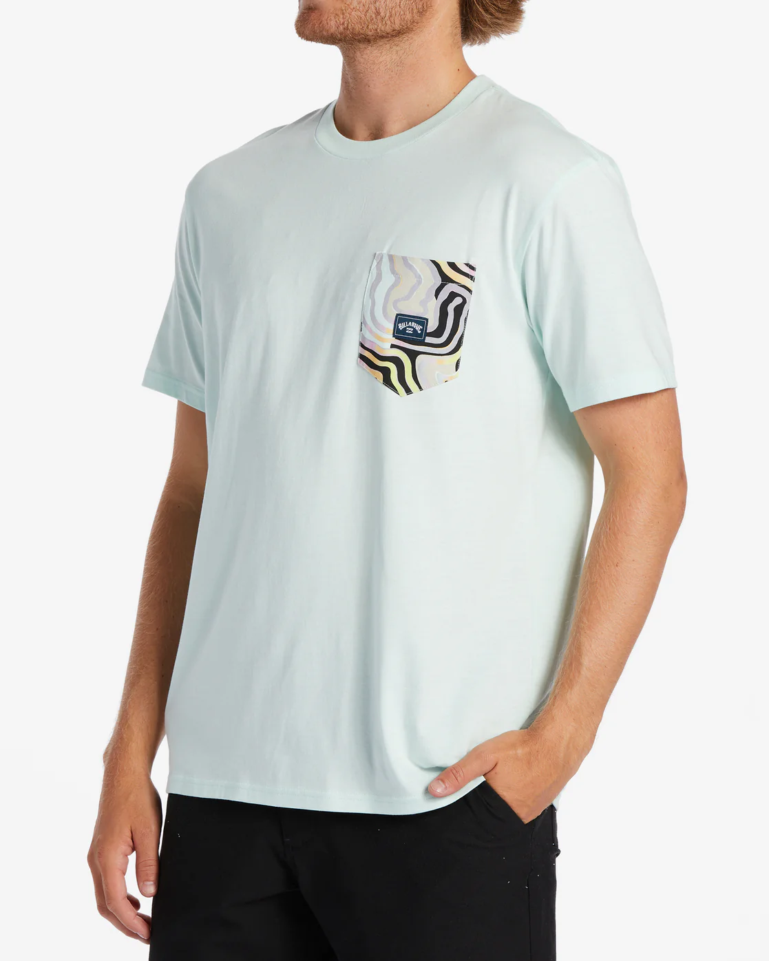 Billabong Team Pocket T-Shirt - Seaglass -Biliabong Outlet