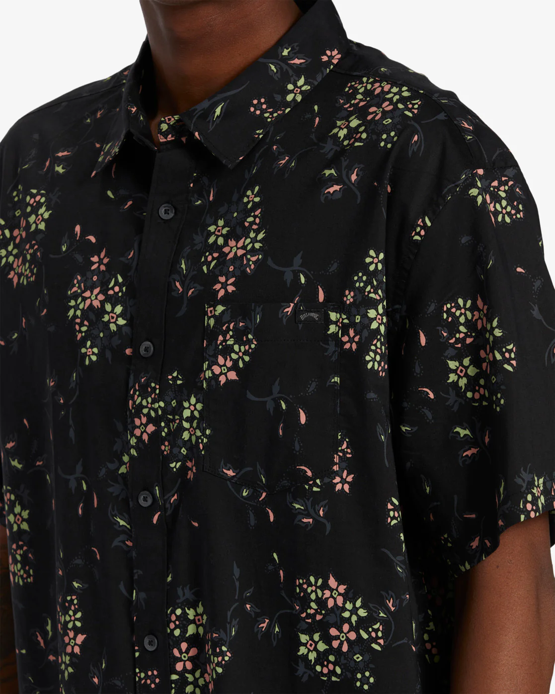 Billabong Sundays Mini Short Sleeve Shirt - Asphalt -Biliabong Outlet