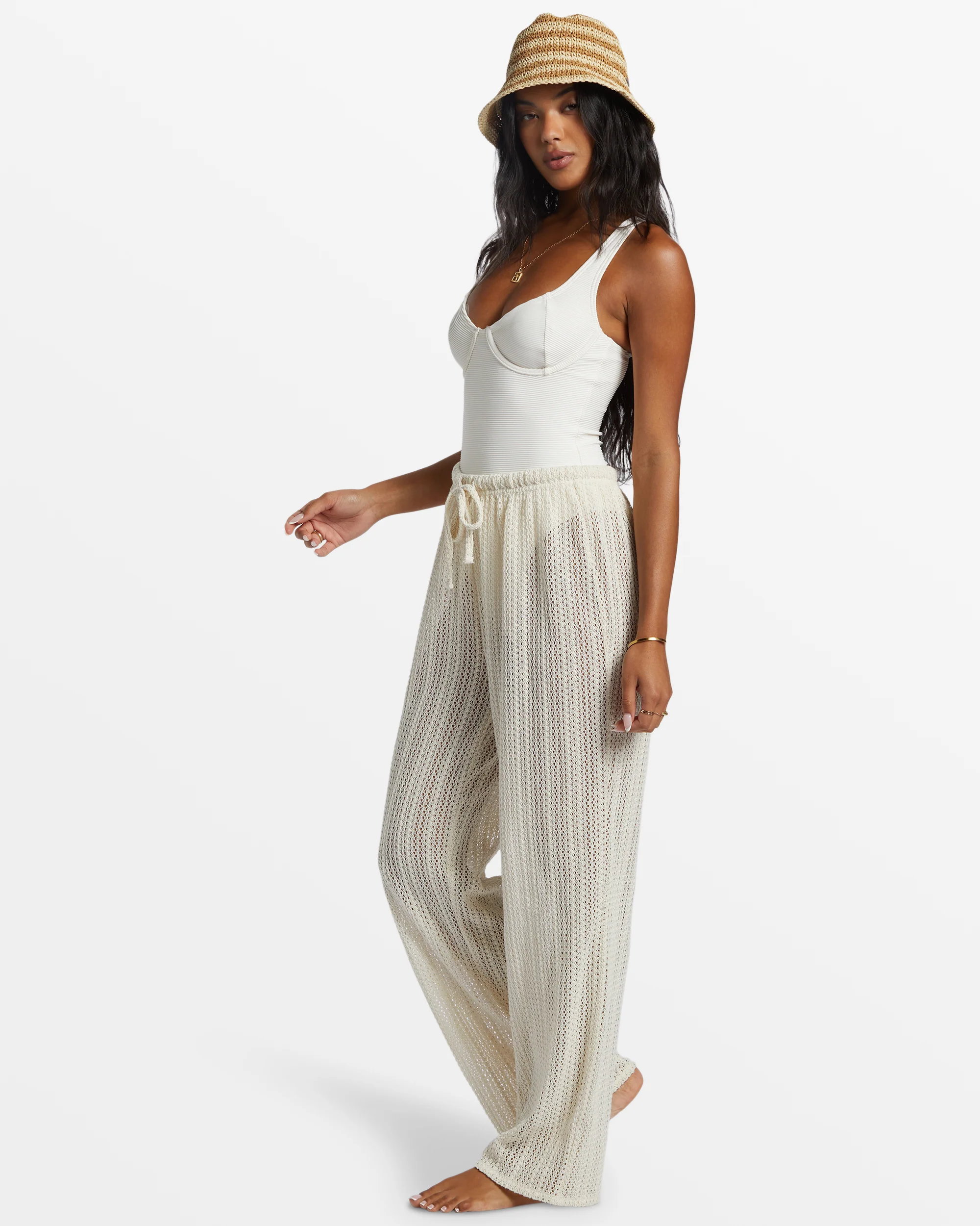 Billabong Largo Beach Pant Cover Up - Salt Crystal -Biliabong Outlet