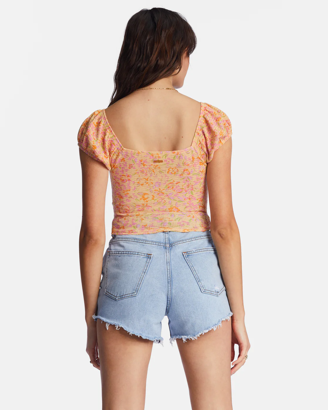 Billabong Pretty Sweet Crop Top - Peach Punch -Biliabong Outlet