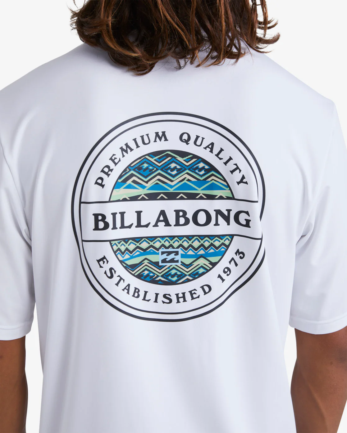 Billabong Rotor Loose Fit Short Sleeve Surf Tee - White -Biliabong Outlet